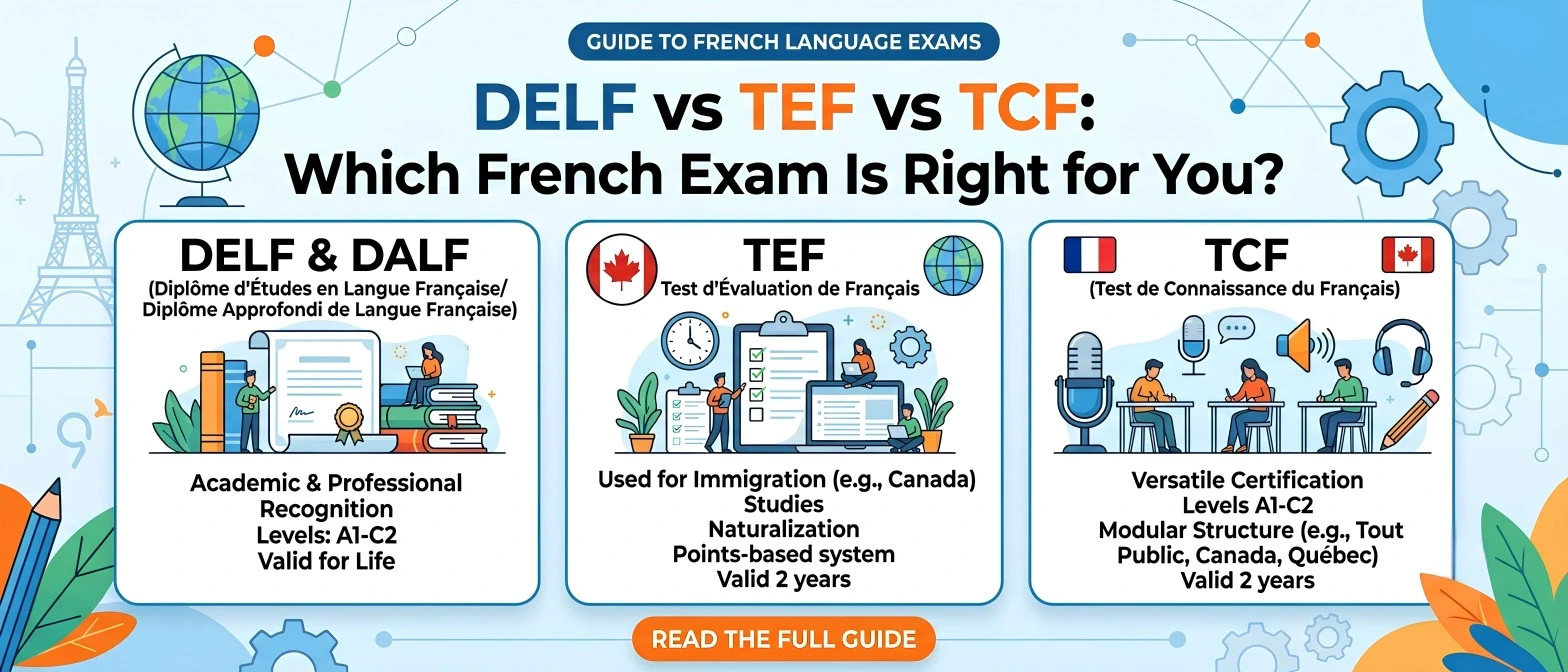 DELF vs TEF vs TCF: Which French Exam Is Right for You?
